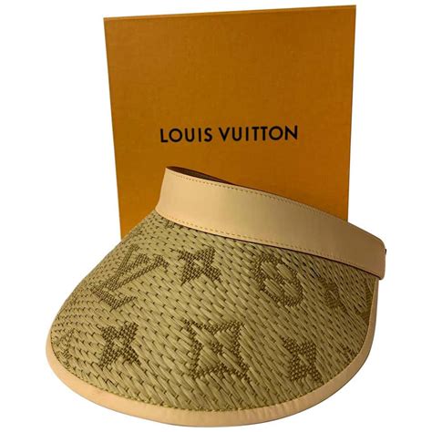 louis vuitton monogram visor|louis vuitton straw hat.